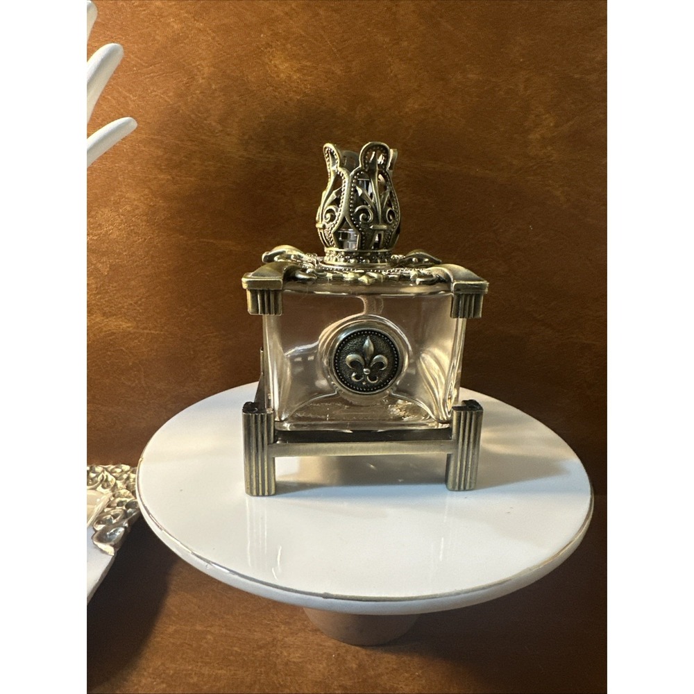 SCENTIER ART GLASS FRAGRANCE LAMP DIFFUSER PERFUME LAMP FLEUR DE LIS